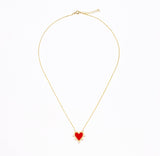 Red Sacred Heart Necklace
